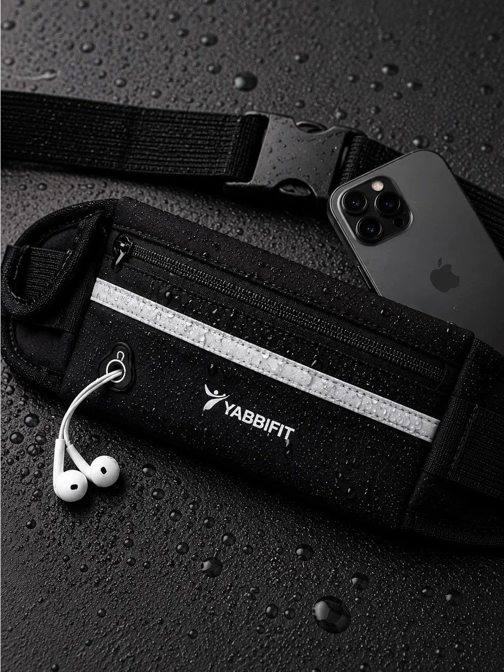 YABBIFIT Running Belt|Adjustable Waterproof Waist Pack for Phone, Keys & Fitness